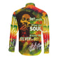 The Legend of Reggae One Love Long Sleeve Button Shirt Bob Colorful Art