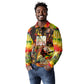 The Legend of Reggae One Love Long Sleeve Polo Shirt Bob Colorful Art