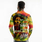 The Legend of Reggae One Love Long Sleeve Polo Shirt Bob Colorful Art