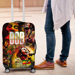 The Legend of Reggae One Love Luggage Cover Bob Colorful Art