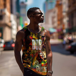 The Legend of Reggae One Love Men Tank Top Bob Colorful Art