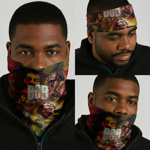 The Legend of Reggae One Love Neck Gaiter Bob Colorful Art DT02