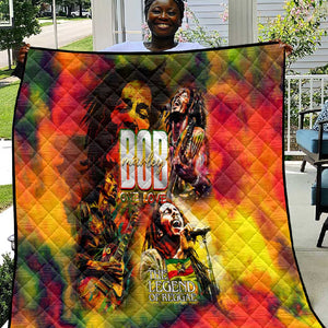 The Legend of Reggae One Love Quilt Bob Colorful Art