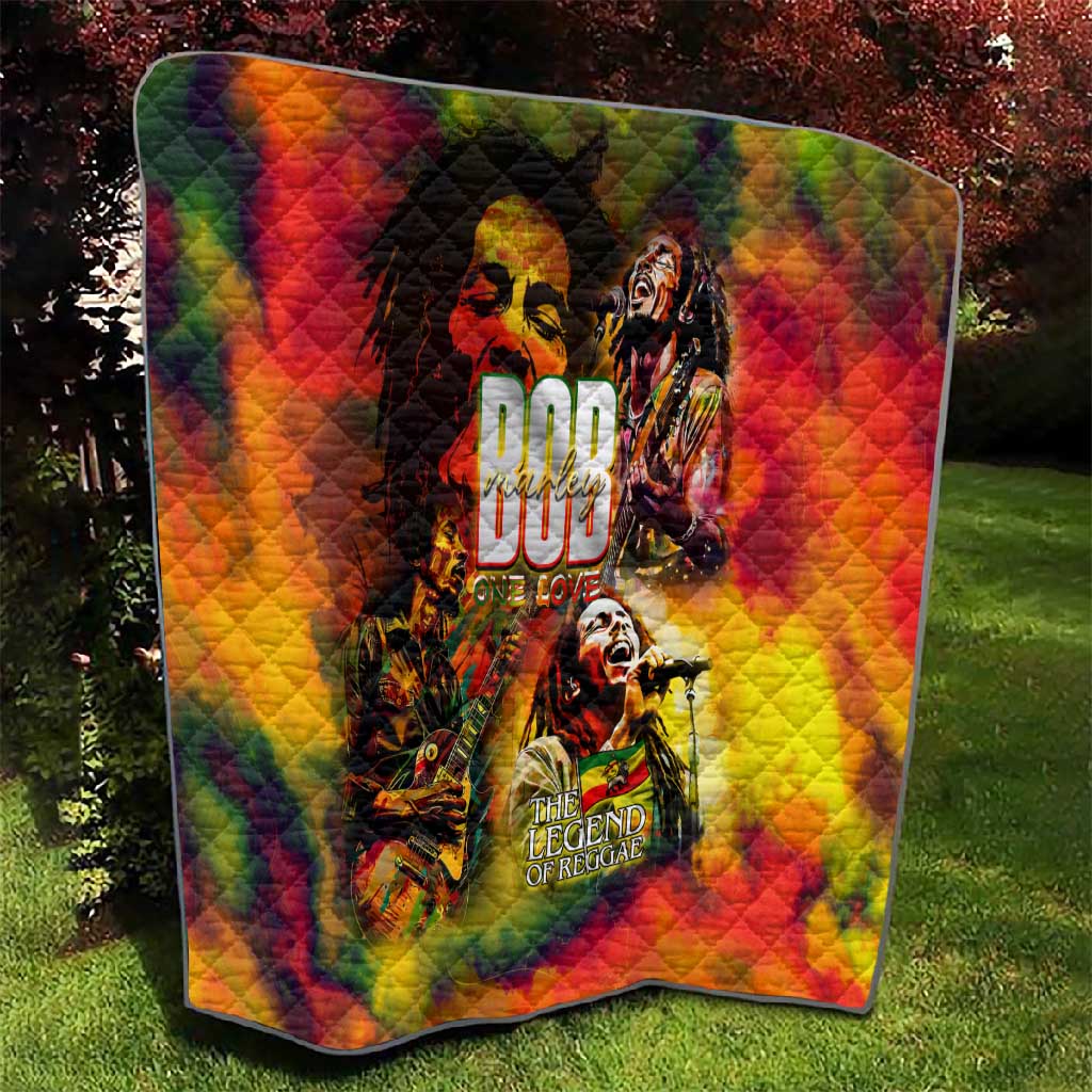 The Legend of Reggae One Love Quilt Bob Colorful Art