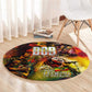 The Legend of Reggae One Love Round Carpet Bob Colorful Art