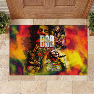 The Legend of Reggae One Love Rubber Doormat Bob Colorful Art