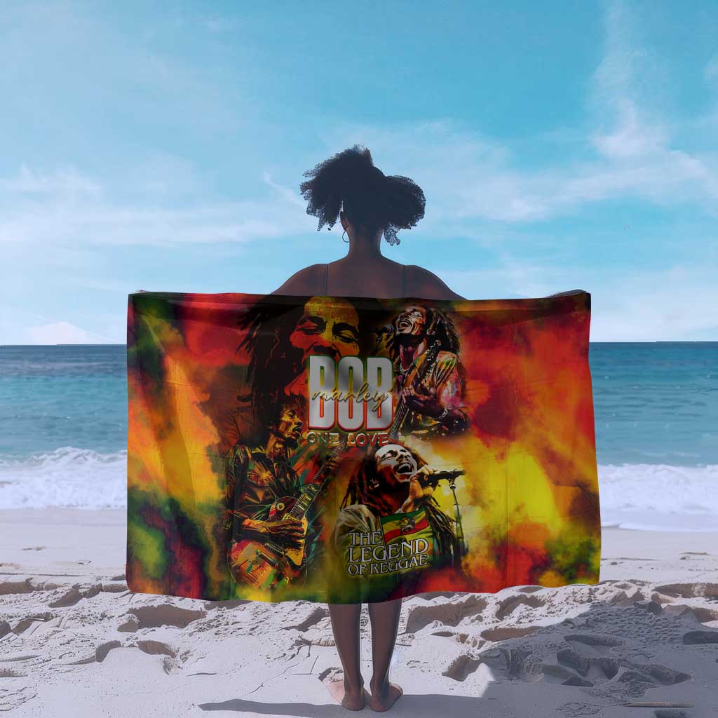 The Legend of Reggae One Love Sarong Bob Colorful Art