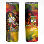 The Legend of Reggae One Love Skinny Tumbler Bob Colorful Art