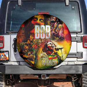 The Legend of Reggae One Love Spare Tire Cover Bob Colorful Art