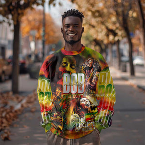 The Legend of Reggae One Love Sweatshirt Bob Colorful Art