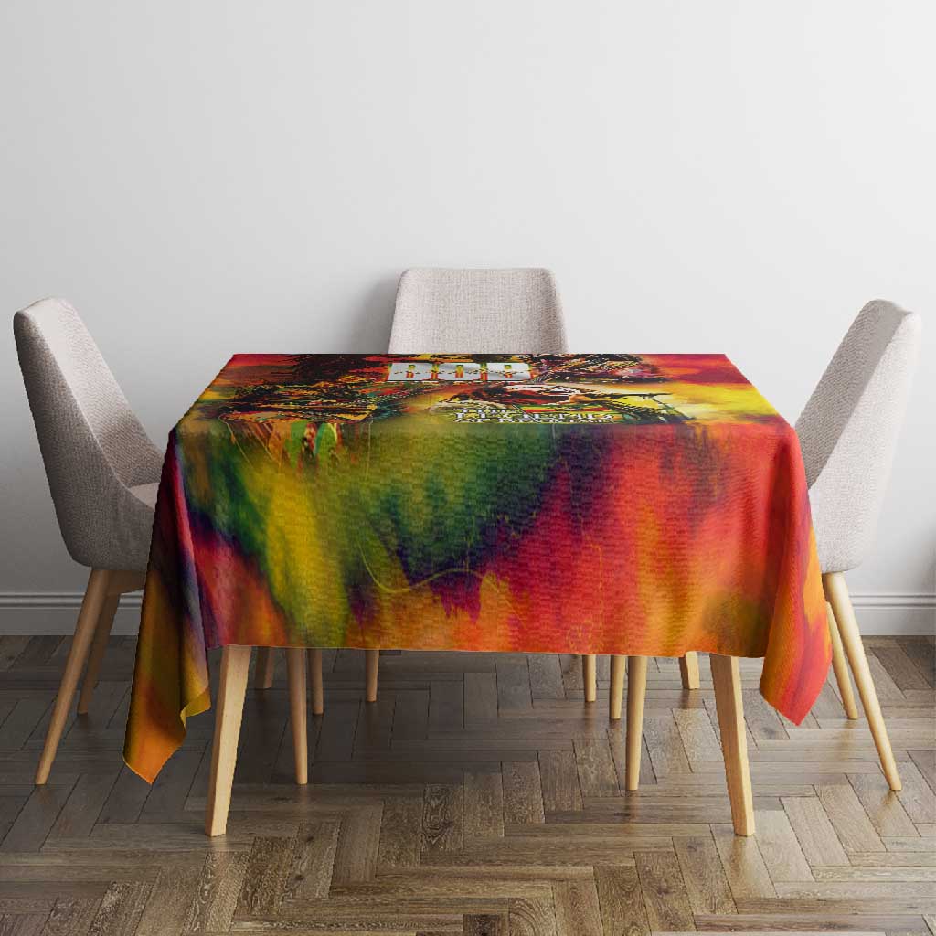 The Legend of Reggae One Love Tablecloth Bob Colorful Art