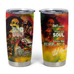 The Legend of Reggae One Love Tumbler Cup Bob Colorful Art