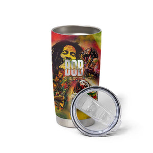 The Legend of Reggae One Love Tumbler Cup Bob Colorful Art