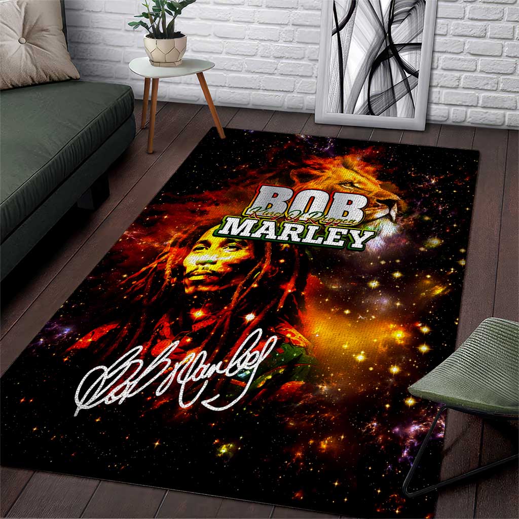 Bob King Of Reggae Rastafari Lion Area Rug You Never Know How Strong You Are