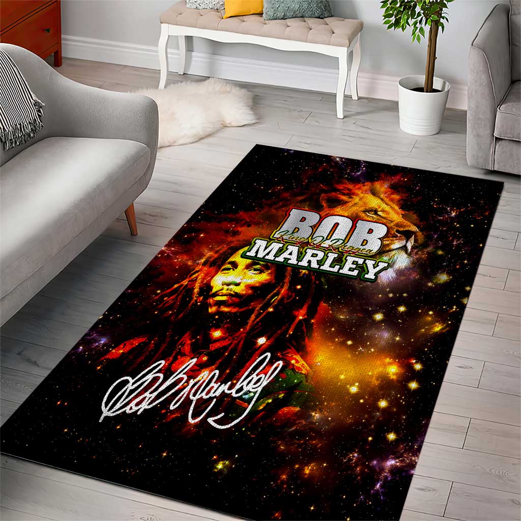 Bob King Of Reggae Rastafari Lion Area Rug You Never Know How Strong You Are