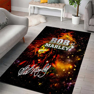 Bob King Of Reggae Rastafari Lion Area Rug You Never Know How Strong You Are