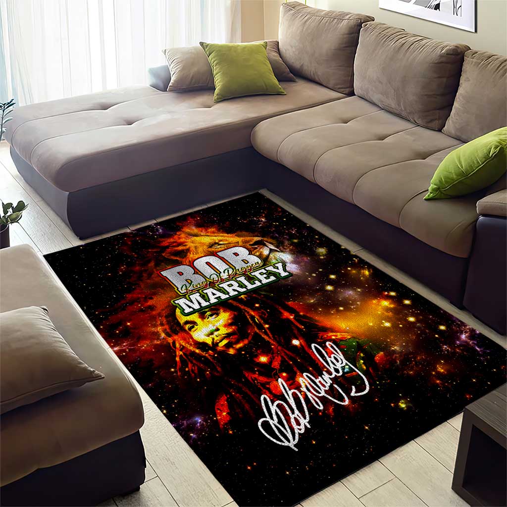 Bob King Of Reggae Rastafari Lion Area Rug You Never Know How Strong You Are