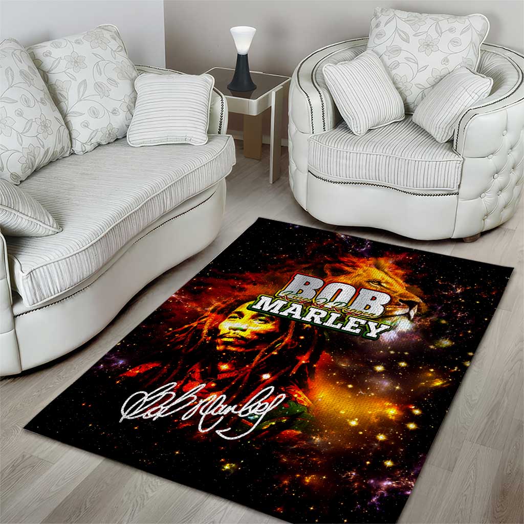 Bob King Of Reggae Rastafari Lion Area Rug You Never Know How Strong You Are