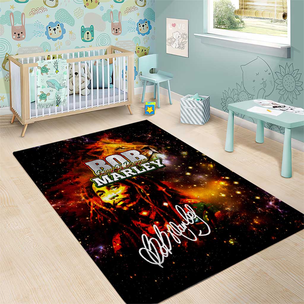 Bob King Of Reggae Rastafari Lion Area Rug You Never Know How Strong You Are
