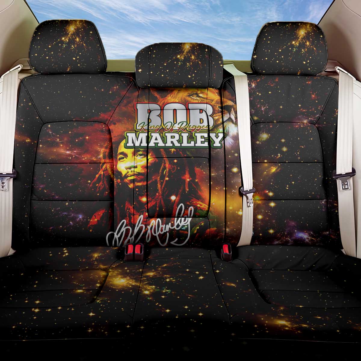 Bob King Of Reggae Rastafari Lion Back Car Seat Cover You Never Know How Strong You Are