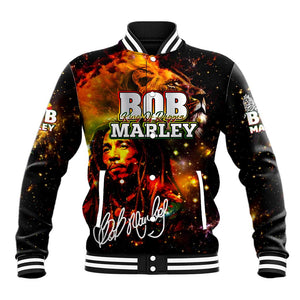 Bob King Of Reggae Rastafari Lion Baseball Jacket You Never Know How Strong You Are