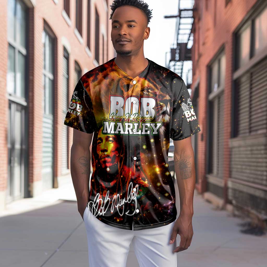 Bob King Of Reggae Rastafari Lion Baseball Jersey You Never Know How Strong You Are
