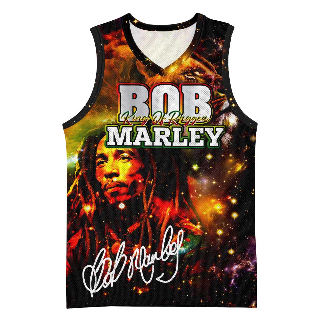 Bob King Of Reggae Rastafari Lion Basketball Jersey You Never Know How Strong You Are - African Pride