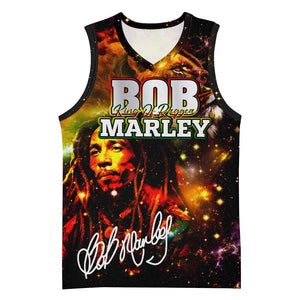 Bob King Of Reggae Rastafari Lion Basketball Jersey You Never Know How Strong You Are - African Pride