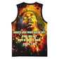 Bob King Of Reggae Rastafari Lion Basketball Jersey You Never Know How Strong You Are - African Pride