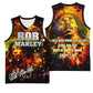 Bob King Of Reggae Rastafari Lion Basketball Jersey You Never Know How Strong You Are - African Pride