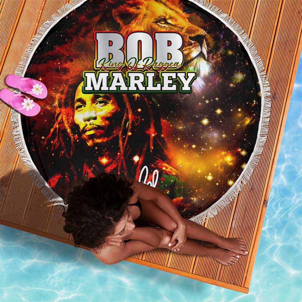 Bob King Of Reggae Rastafari Lion Beach Blanket You Never Know How Strong You Are
