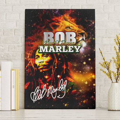Bob King Of Reggae Rastafari Lion Canvas Wall Art You Never Know How Strong You Are