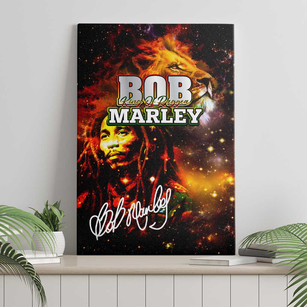 Bob King Of Reggae Rastafari Lion Canvas Wall Art You Never Know How Strong You Are