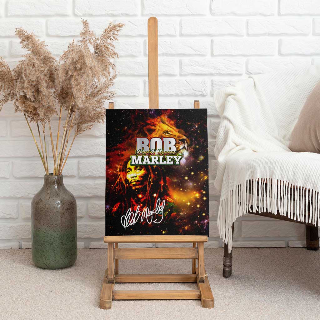 Bob King Of Reggae Rastafari Lion Canvas Wall Art You Never Know How Strong You Are