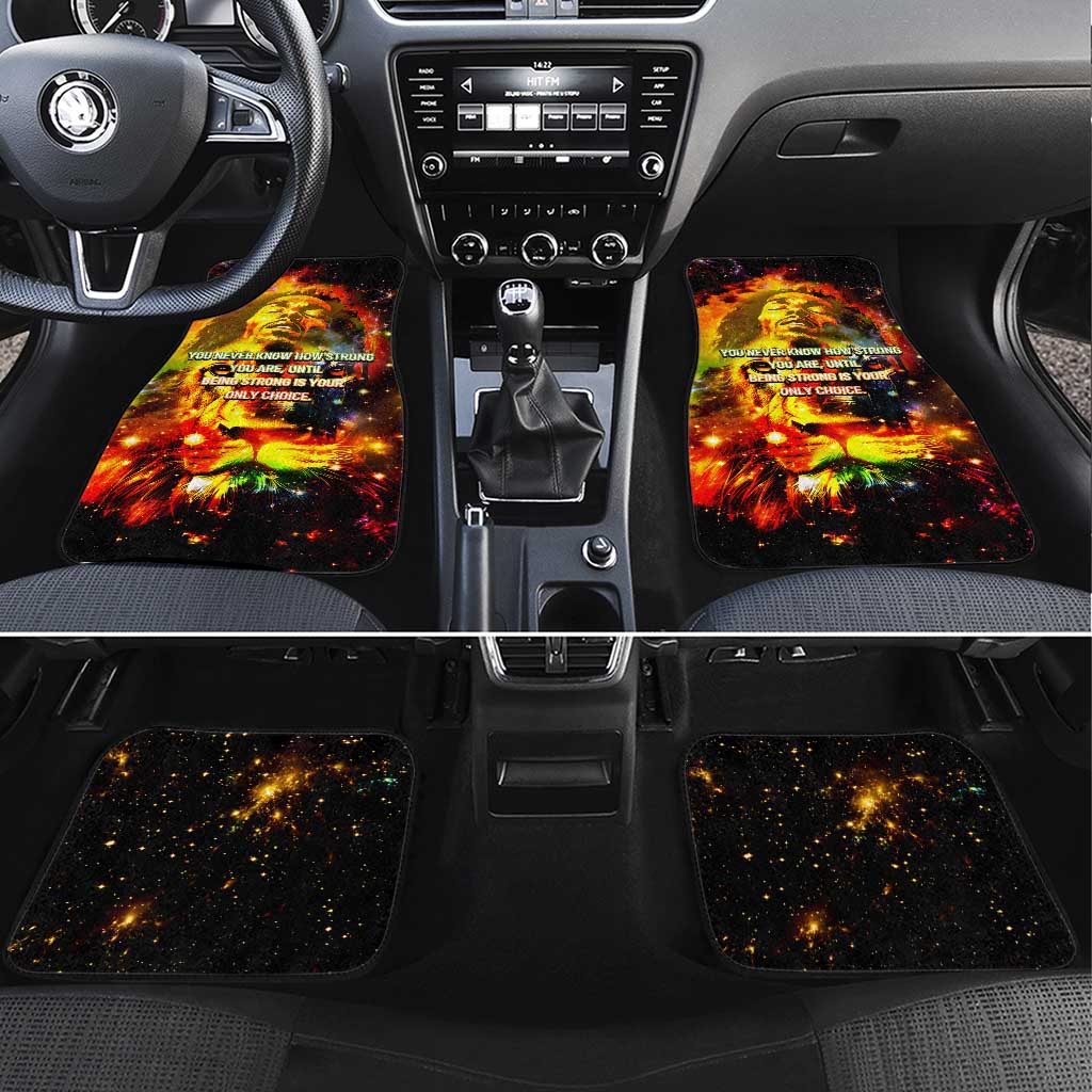Bob King Of Reggae Rastafari Lion Car Mats You Never Know How Strong You Are