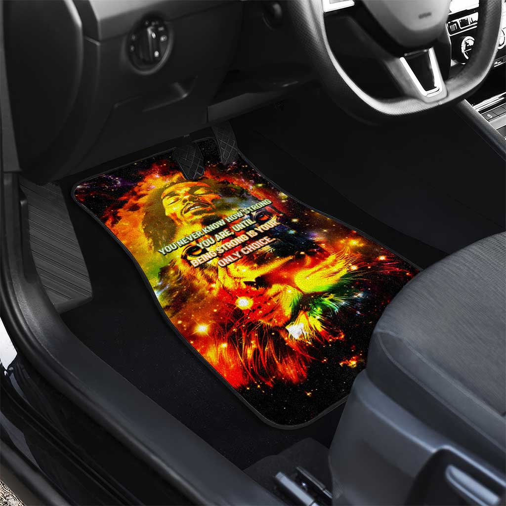 Bob King Of Reggae Rastafari Lion Car Mats You Never Know How Strong You Are