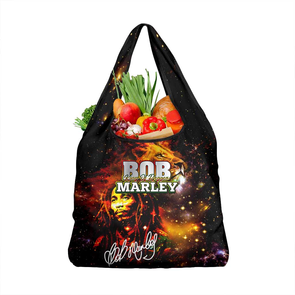Bob King Of Reggae Rastafari Lion Grocery Bag You Never Know How Strong You Are