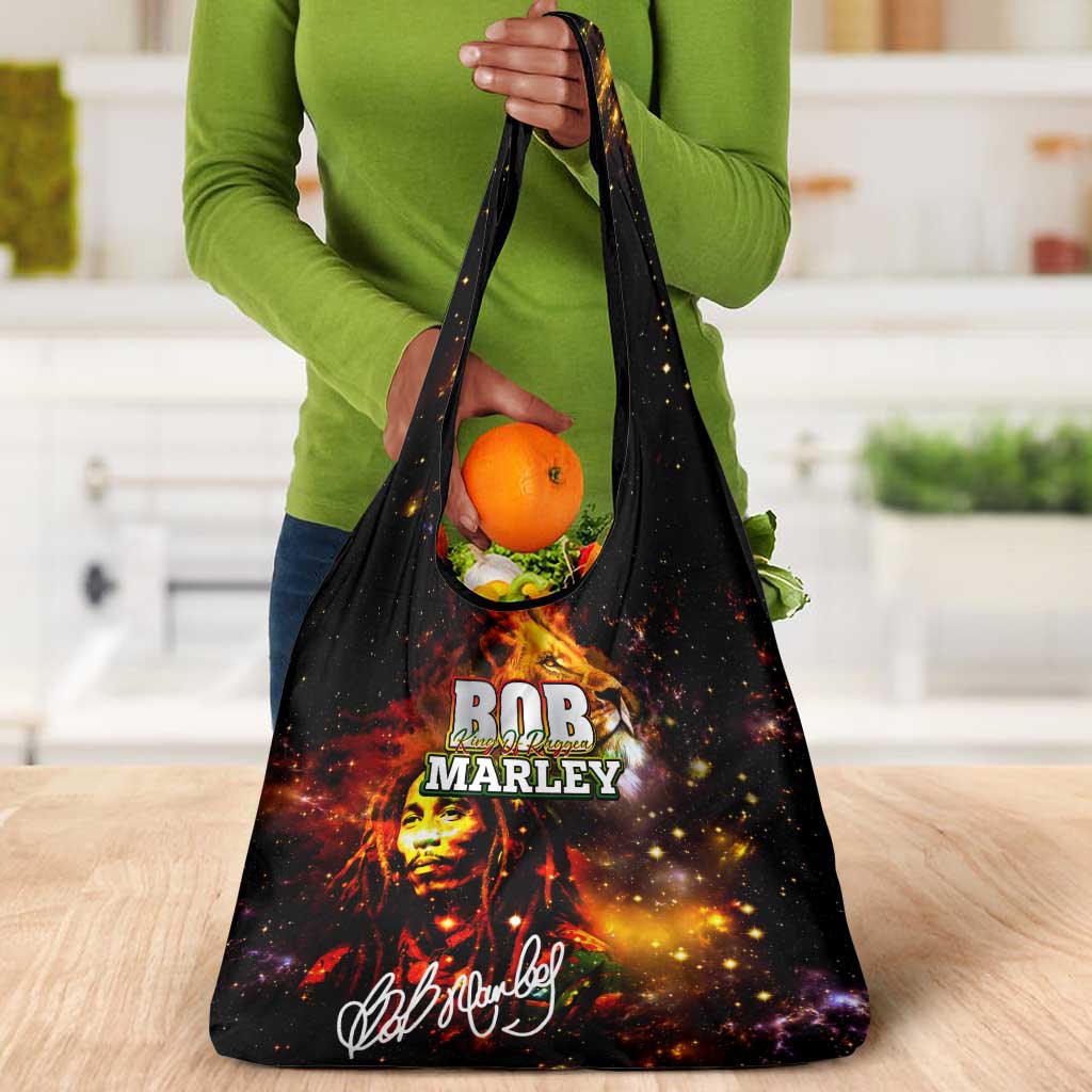 Bob King Of Reggae Rastafari Lion Grocery Bag You Never Know How Strong You Are