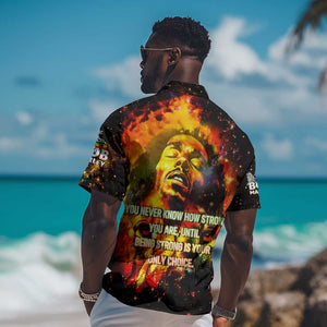 Bob King Of Reggae Rastafari Lion Hawaiian Shirt You Never Know How Strong You Are