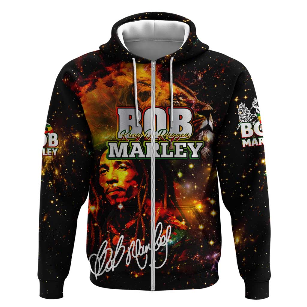 Bob King Of Reggae Rastafari Lion Hoodie You Never Know How Strong You Are