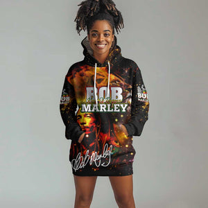 Bob King Of Reggae Rastafari Lion Hoodie Dress You Never Know How Strong You Are