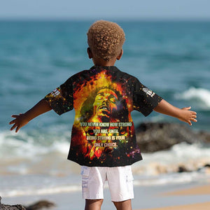Bob King Of Reggae Rastafari Lion Kid Hawaiian Shirt You Never Know How Strong You Are