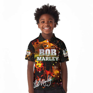Bob King Of Reggae Rastafari Lion Kid Polo Shirt You Never Know How Strong You Are