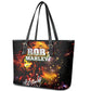 Bob King Of Reggae Rastafari Lion Leather Tote Bag You Never Know How Strong You Are