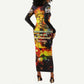 Bob King Of Reggae Rastafari Lion Long Sleeve Bodycon Dress You Never Know How Strong You Are DT02