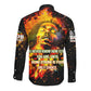 Bob King Of Reggae Rastafari Lion Long Sleeve Button Shirt You Never Know How Strong You Are
