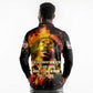 Bob King Of Reggae Rastafari Lion Long Sleeve Polo Shirt You Never Know How Strong You Are