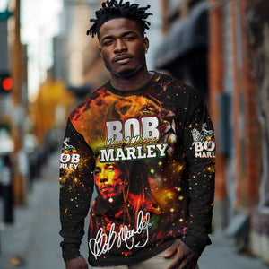 Bob King Of Reggae Rastafari Lion Long Sleeve Shirt You Never Know How Strong You Are