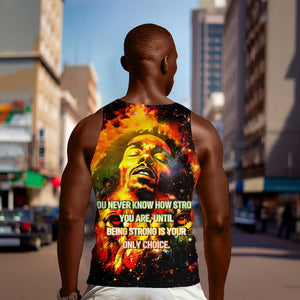 Bob King Of Reggae Rastafari Lion Men Tank Top You Never Know How Strong You Are