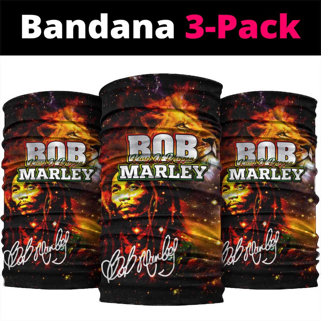 Bob King Of Reggae Rastafari Lion Neck Gaiter You Never Know How Strong You Are DT02